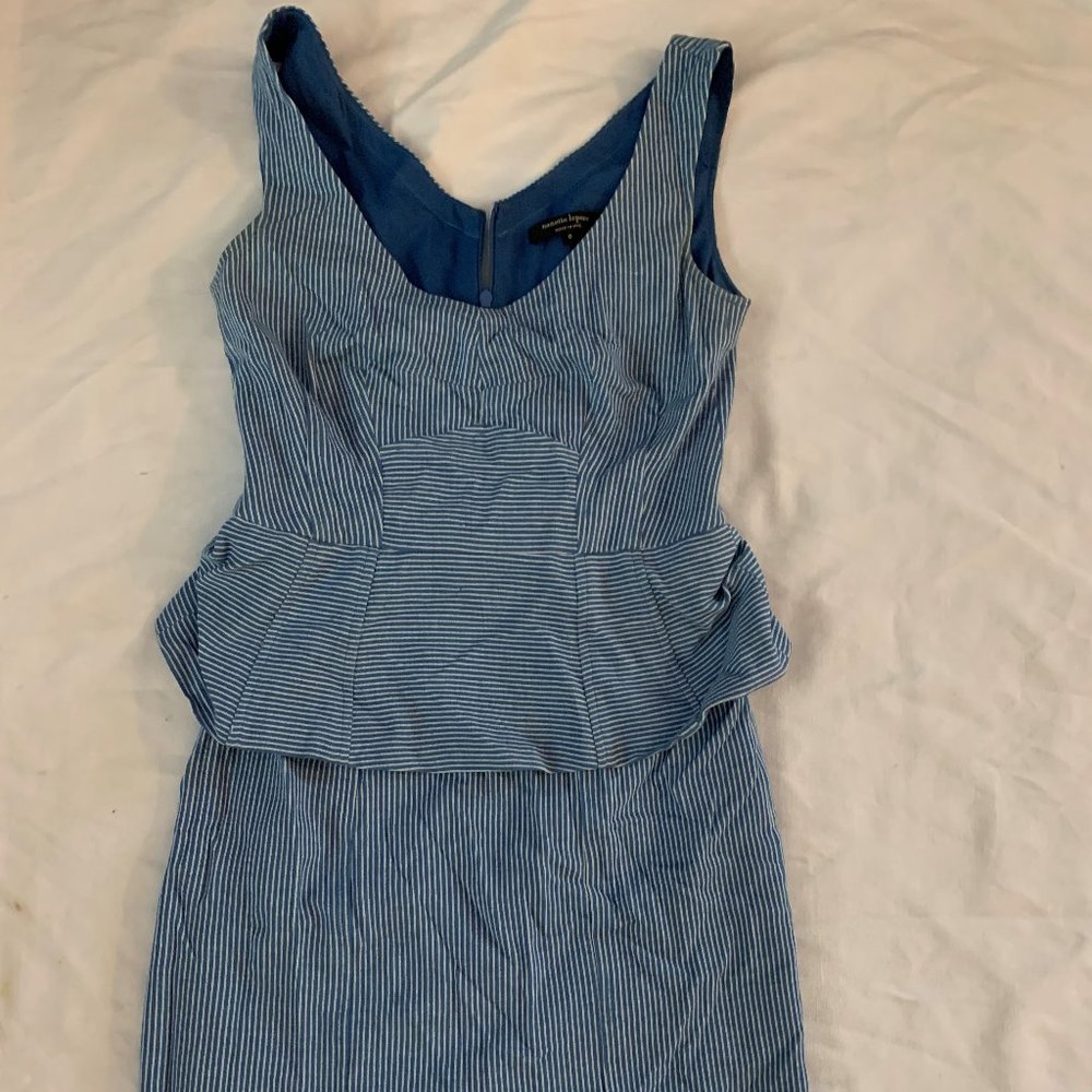 Nanette Leopore Peplum Stripe Dress